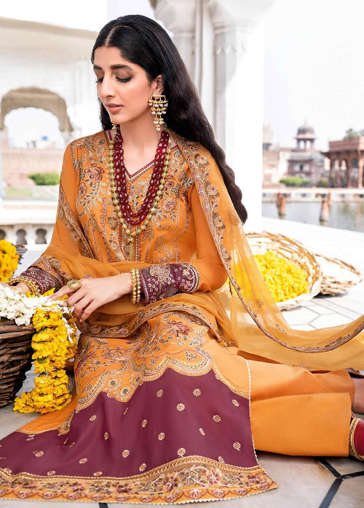 Andaaz by Ramsha Embroidered Lawn Suits Unstitched 3 Piece RSH23-A5 Z-506 - Luxury Collection