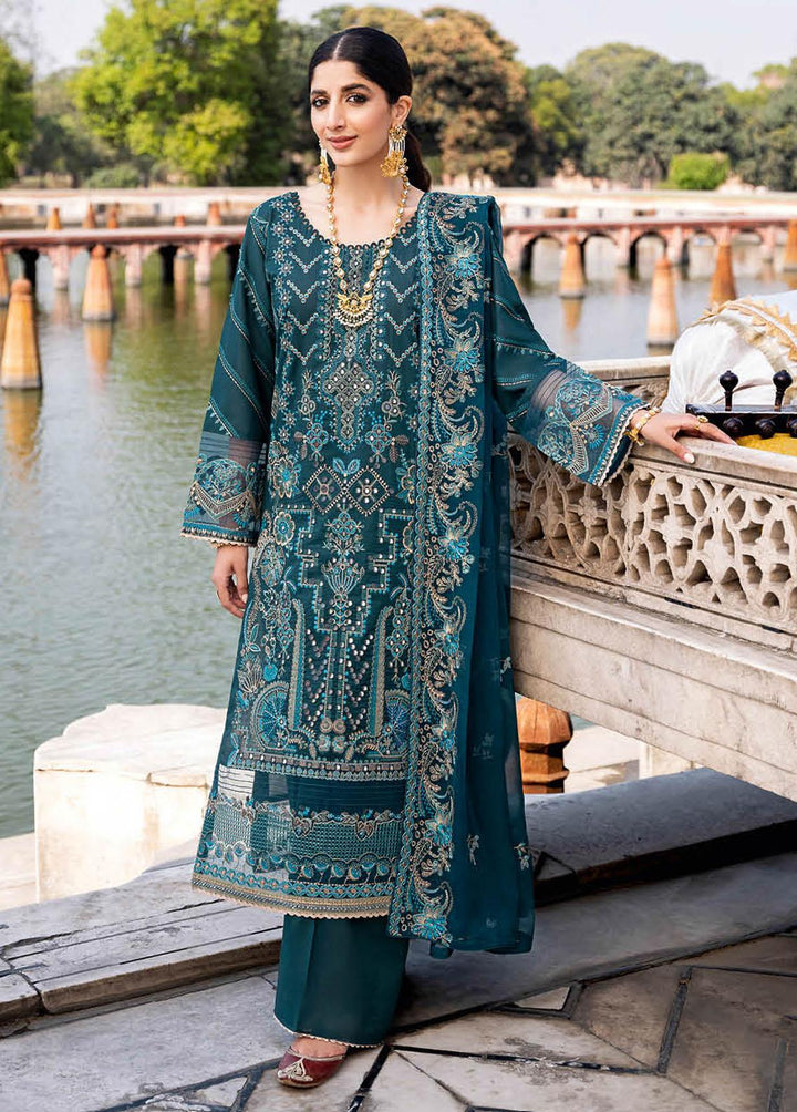 Andaaz by Ramsha Embroidered Lawn Suits Unstitched 3 Piece RSH23-A5 Z-507 - Luxury Collection