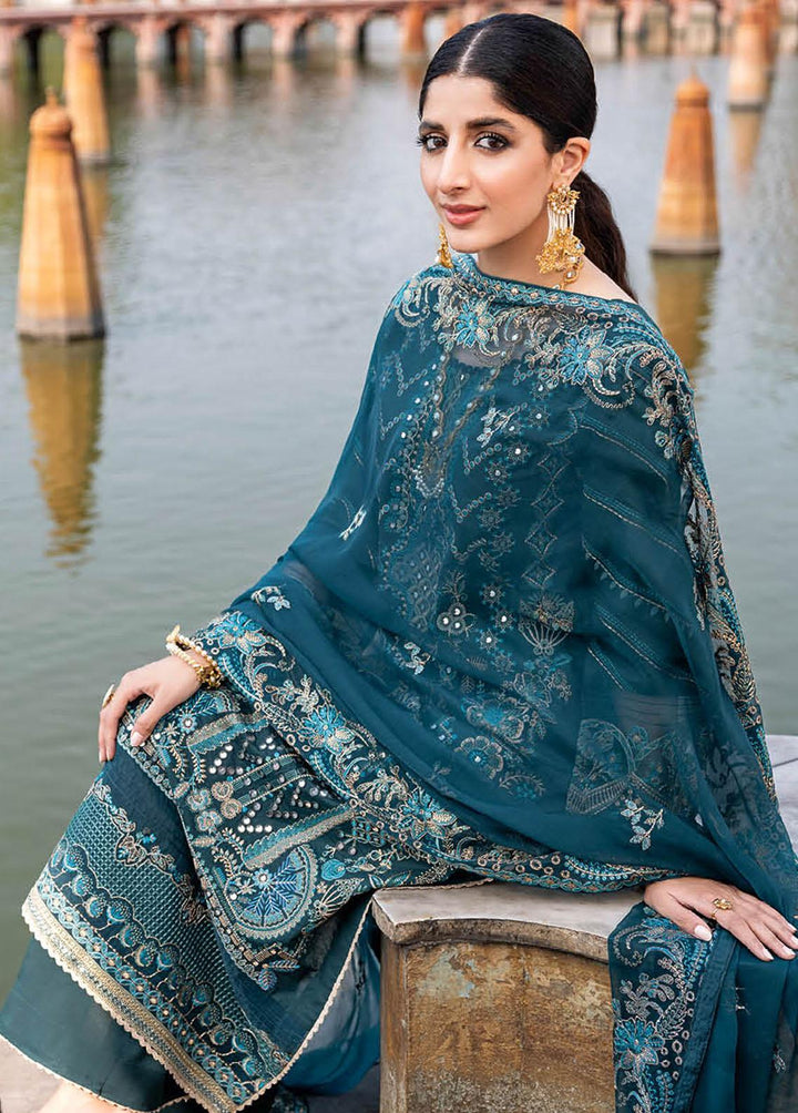 Andaaz by Ramsha Embroidered Lawn Suits Unstitched 3 Piece RSH23-A5 Z-507 - Luxury Collection