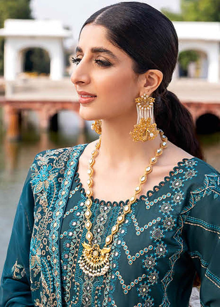 Andaaz by Ramsha Embroidered Lawn Suits Unstitched 3 Piece RSH23-A5 Z-507 - Luxury Collection