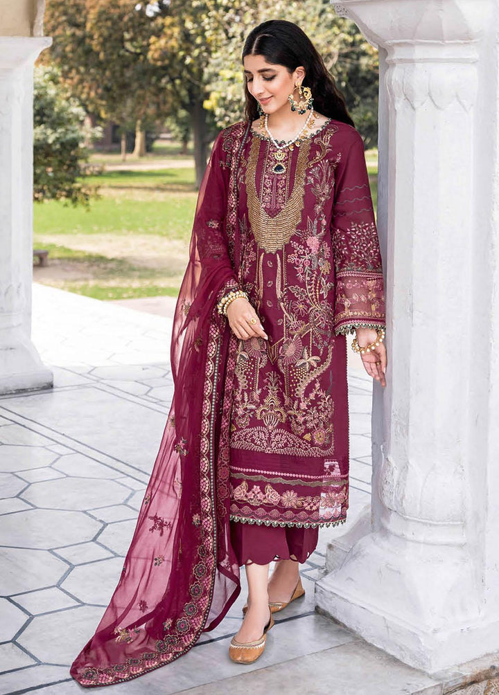 Andaaz by Ramsha Embroidered Lawn Suits Unstitched 3 Piece RSH23-A5 Z-508 - Luxury Collection
