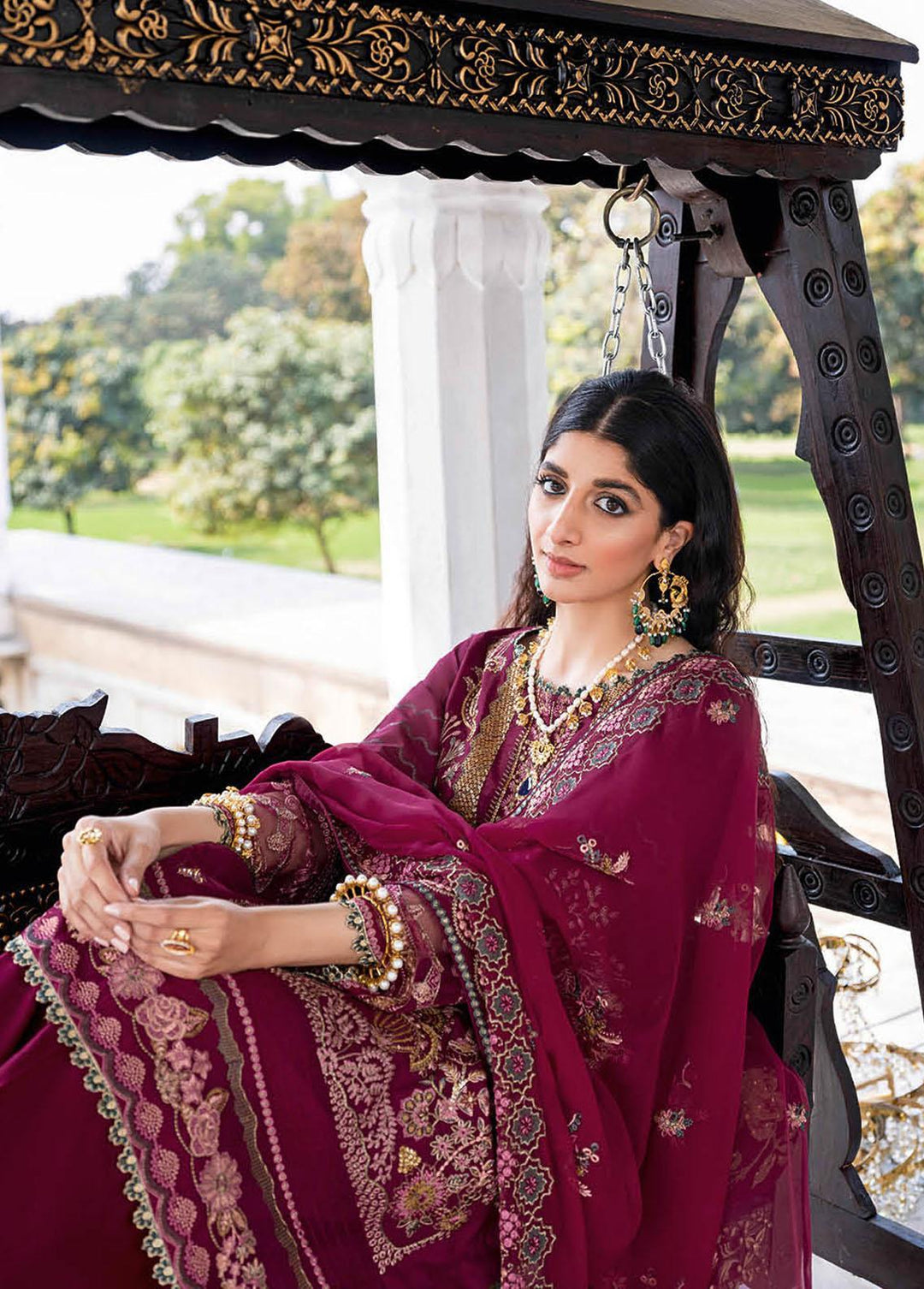 Andaaz by Ramsha Embroidered Lawn Suits Unstitched 3 Piece RSH23-A5 Z-508 - Luxury Collection
