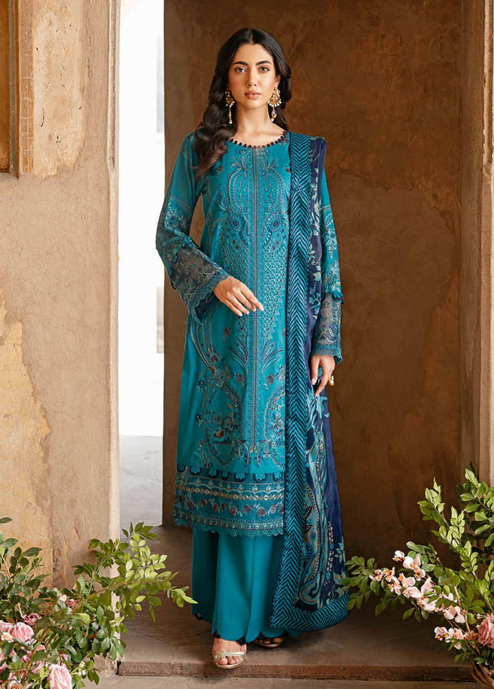 Andaaz By Ramsha Embroidered Lawn Suits Unstitched 3 Piece RSH23-A6 Z-601 - Luxury Collection