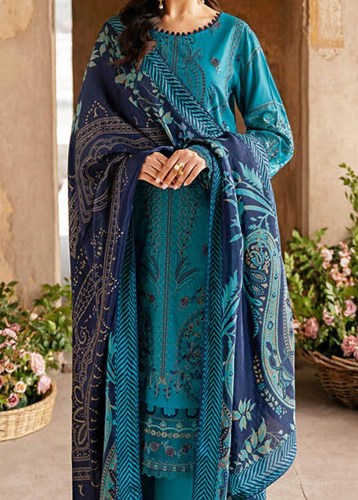 Andaaz By Ramsha Embroidered Lawn Suits Unstitched 3 Piece RSH23-A6 Z-601 - Luxury Collection