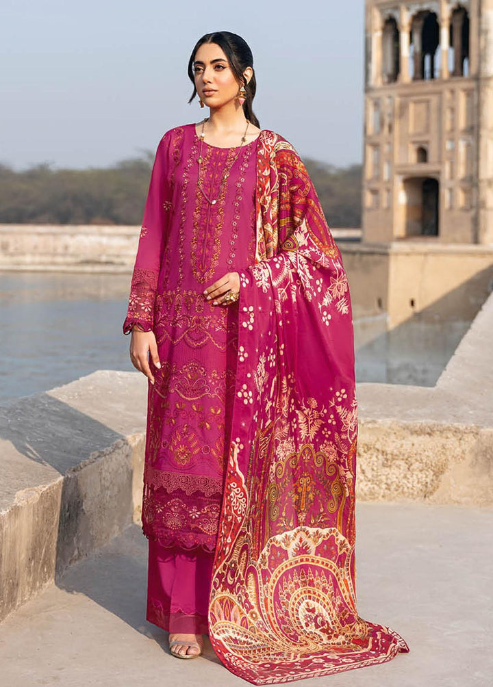Andaaz By Ramsha Embroidered Lawn Suits Unstitched 3 Piece RSH23-A6 Z-603 - Luxury Collection
