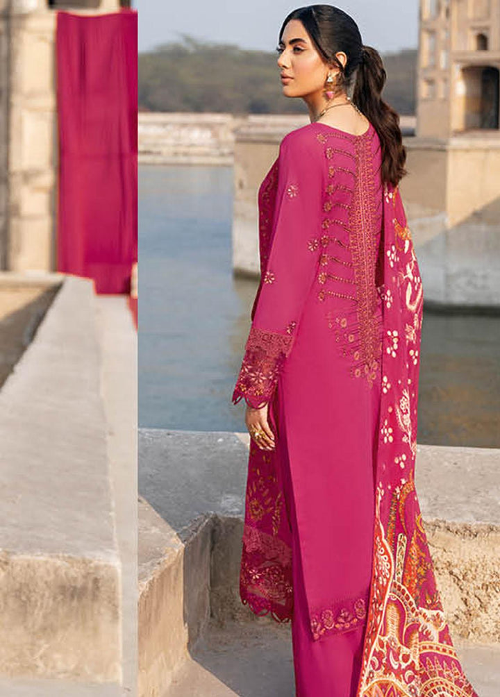 Andaaz By Ramsha Embroidered Lawn Suits Unstitched 3 Piece RSH23-A6 Z-603 - Luxury Collection
