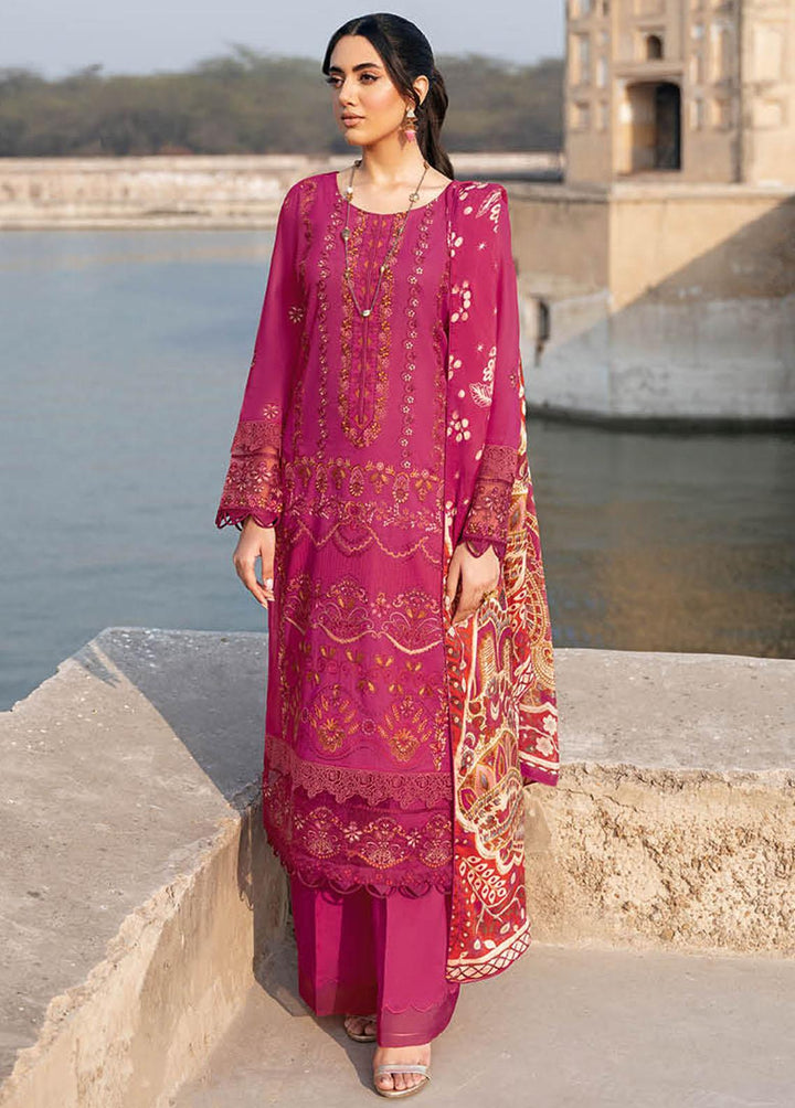 Andaaz By Ramsha Embroidered Lawn Suits Unstitched 3 Piece RSH23-A6 Z-603 - Luxury Collection