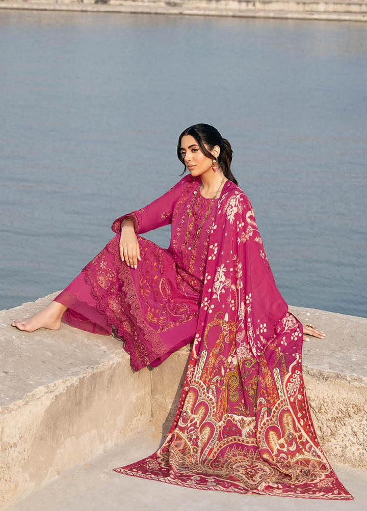 Andaaz By Ramsha Embroidered Lawn Suits Unstitched 3 Piece RSH23-A6 Z-603 - Luxury Collection