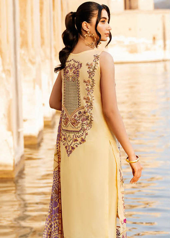 Andaaz By Ramsha Embroidered Lawn Suits Unstitched 3 Piece RSH23-A6 Z-605 - Luxury Collection