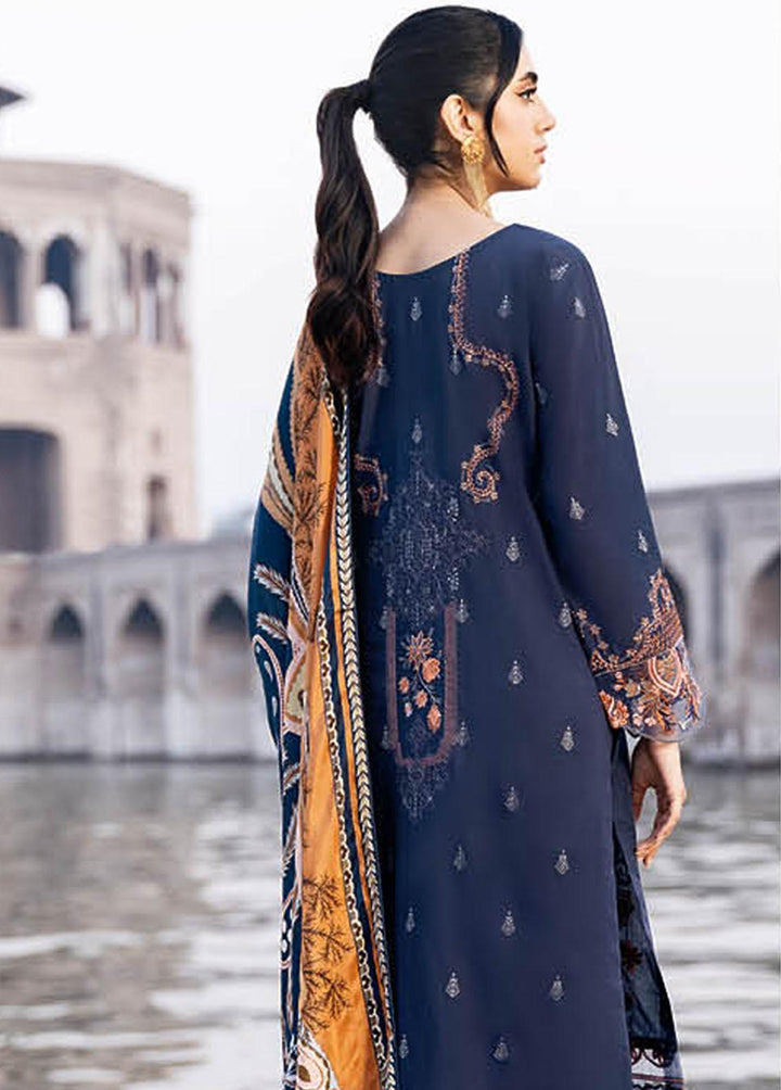 Andaaz By Ramsha Embroidered Lawn Suits Unstitched 3 Piece RSH23-A6 Z-606 - Luxury Collection