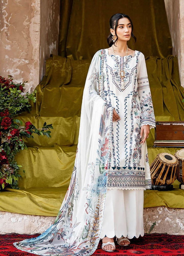 Andaaz By Ramsha Embroidered Lawn Suits Unstitched 3 Piece RSH23-A6 Z-607 - Luxury Collection