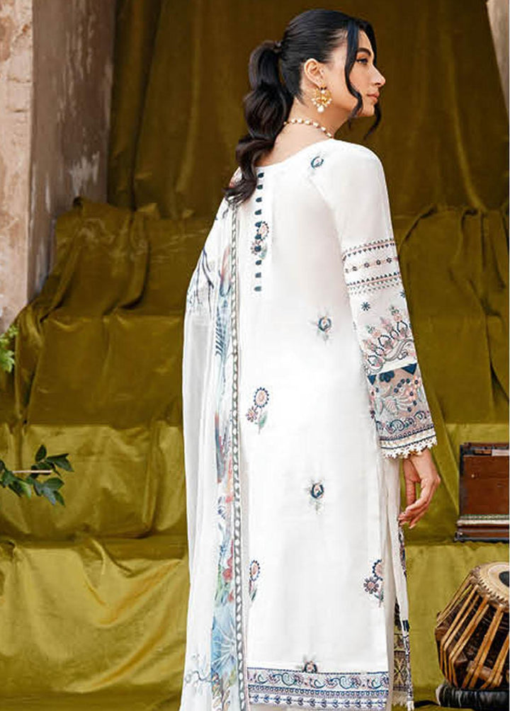 Andaaz By Ramsha Embroidered Lawn Suits Unstitched 3 Piece RSH23-A6 Z-607 - Luxury Collection