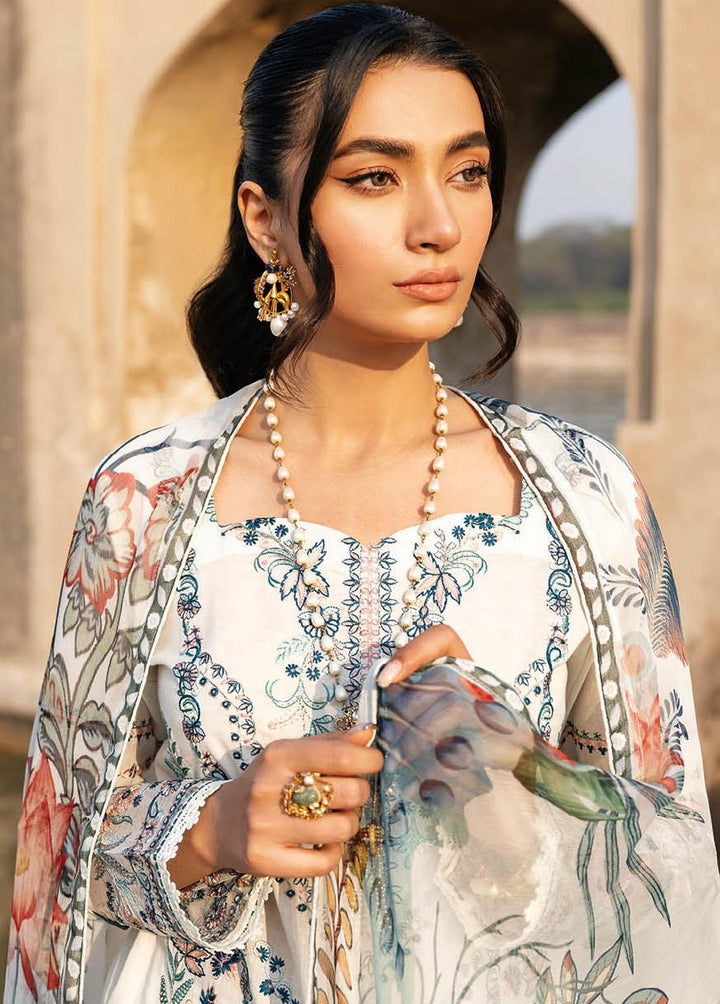 Andaaz By Ramsha Embroidered Lawn Suits Unstitched 3 Piece RSH23-A6 Z-607 - Luxury Collection