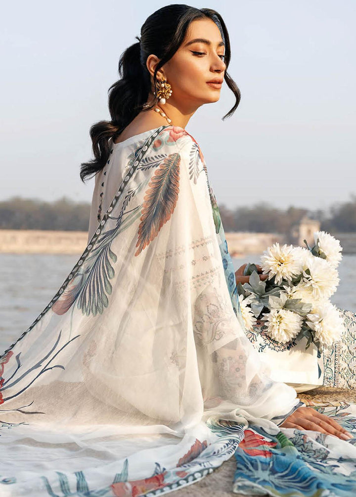 Andaaz By Ramsha Embroidered Lawn Suits Unstitched 3 Piece RSH23-A6 Z-607 - Luxury Collection