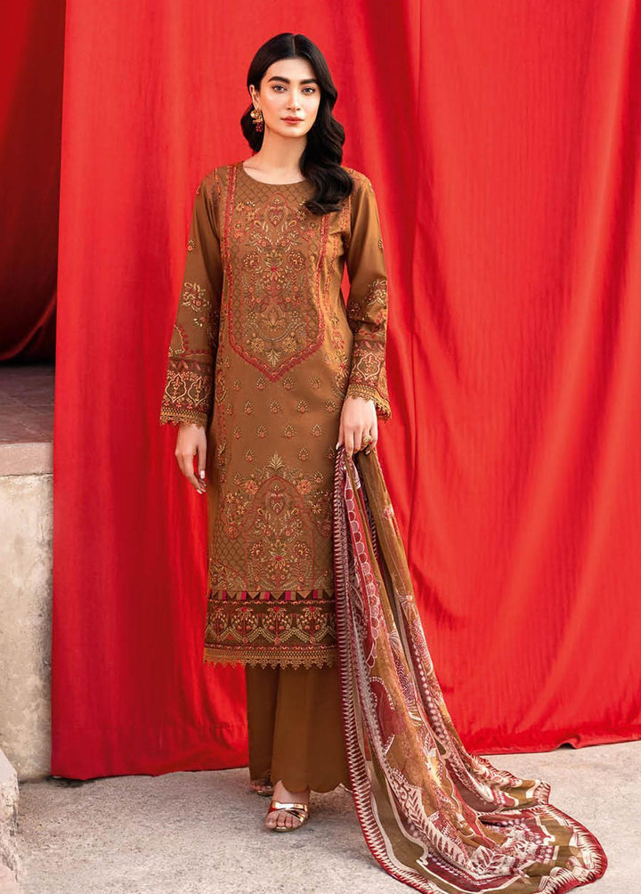 Andaaz By Ramsha Embroidered Lawn Suits Unstitched 3 Piece RSH23-A6 Z-608 - Luxury Collection
