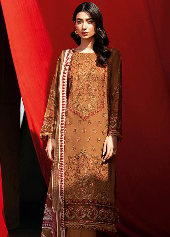 Andaaz By Ramsha Embroidered Lawn Suits Unstitched 3 Piece RSH23-A6 Z-608 - Luxury Collection