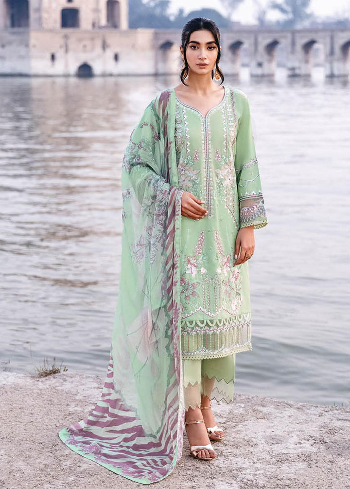 Andaaz By Ramsha Embroidered Lawn Suits Unstitched 3 Piece RSH23-A6 Z-609 - Luxury Collection