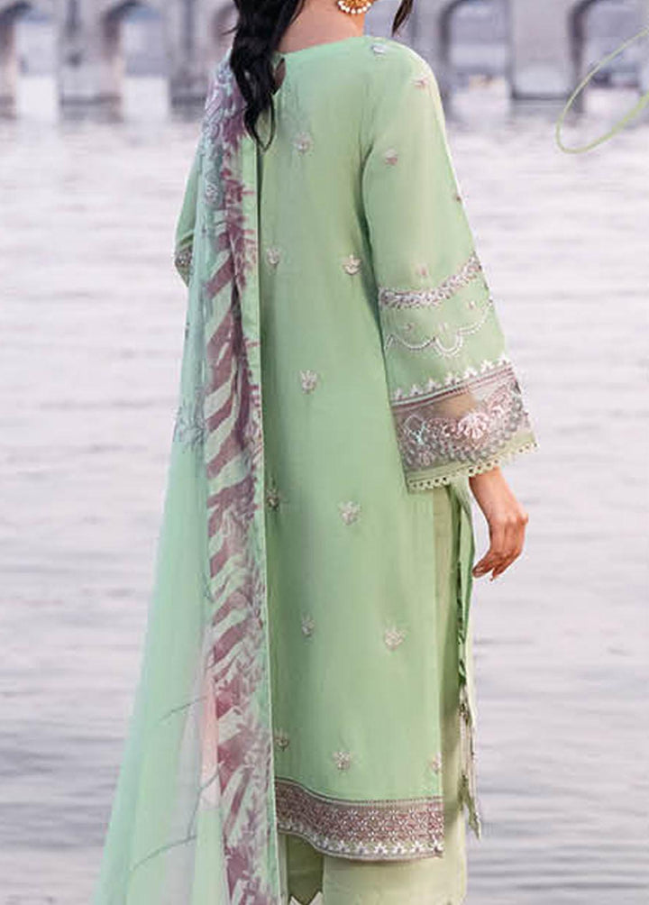 Andaaz By Ramsha Embroidered Lawn Suits Unstitched 3 Piece RSH23-A6 Z-609 - Luxury Collection