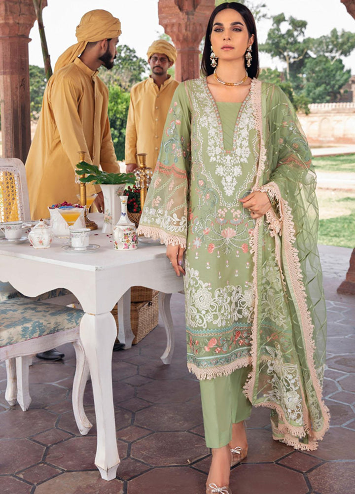Andaaz by Ramsha Embroidered Lawn Suits Unstitched 3 Piece RSH21A 101 - Luxury Collection