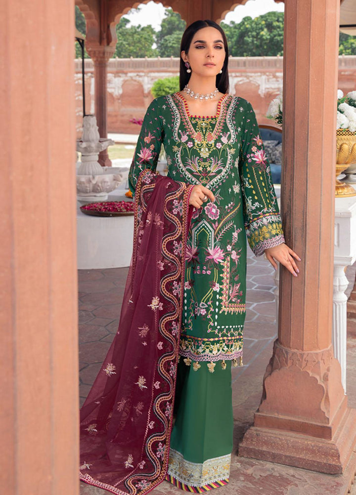Andaaz by Ramsha Embroidered Lawn Suits Unstitched 3 Piece RSH21A 103 - Luxury Collection