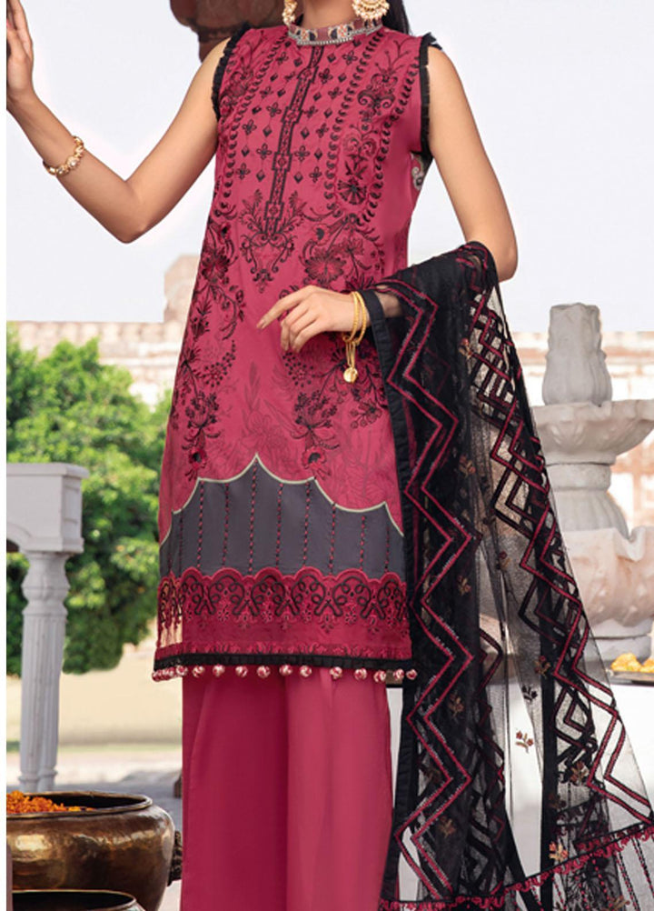 Andaaz by Ramsha Embroidered Lawn Suits Unstitched 3 Piece RSH21A 105 - Luxury Collection