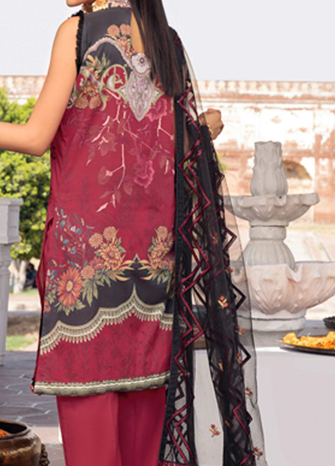 Andaaz by Ramsha Embroidered Lawn Suits Unstitched 3 Piece RSH21A 105 - Luxury Collection