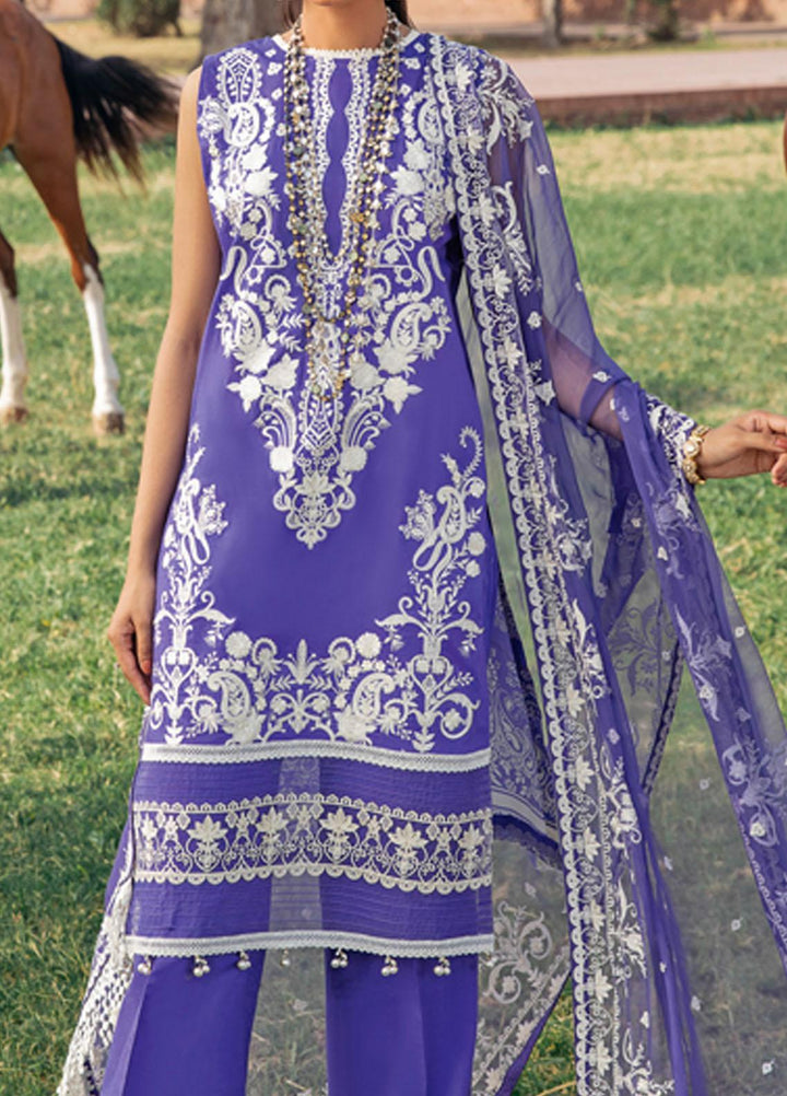 Andaaz by Ramsha Embroidered Lawn Suits Unstitched 3 Piece RSH21A 106 - Luxury Collection