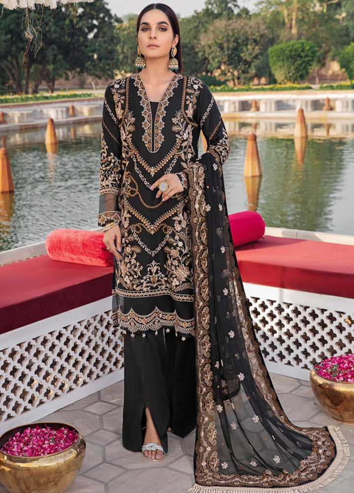 Andaaz by Ramsha Embroidered Lawn Suits Unstitched 3 Piece RSH21A 108 - Luxury Collection