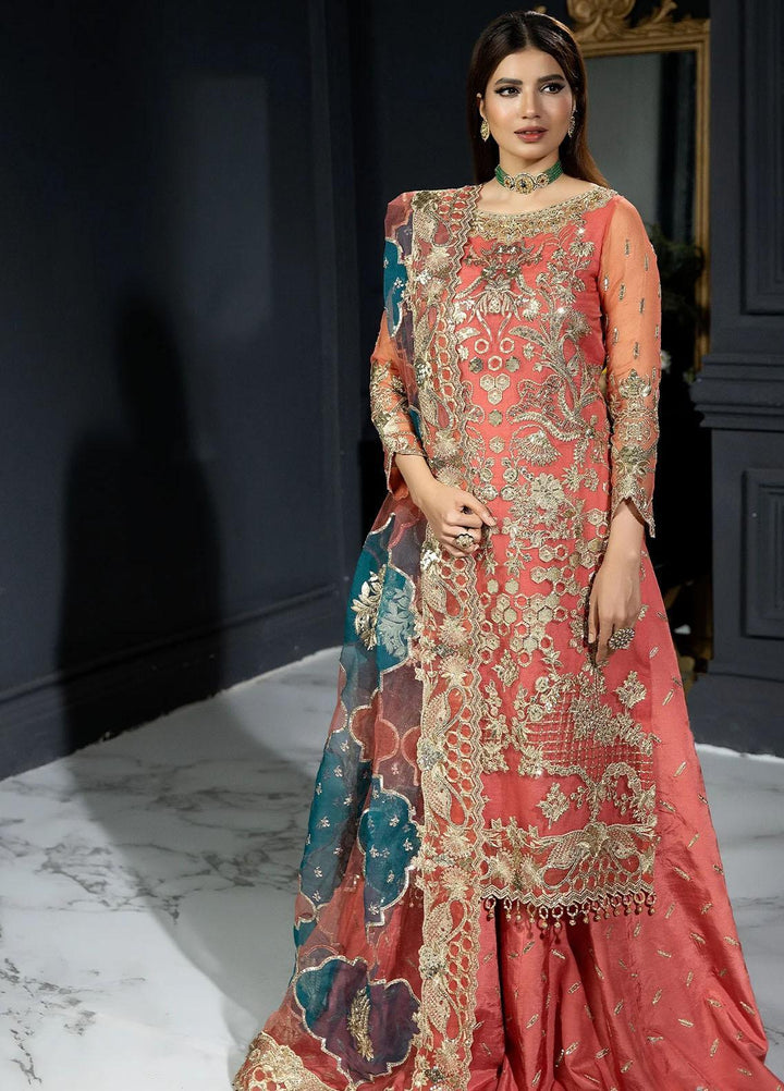 Andaaz-E-Khaas By Imrozia Premium Embroidered Organza Suits Unstitched 3 Piece IMP23AK IB-40 Giaa - Luxury Collection