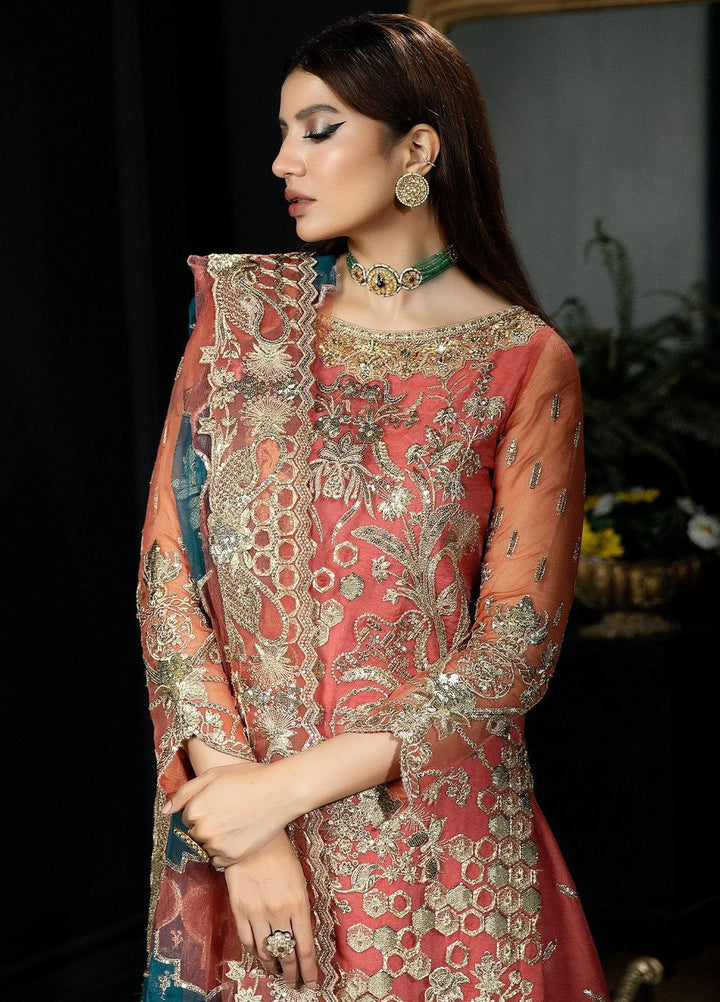 Andaaz-E-Khaas By Imrozia Premium Embroidered Organza Suits Unstitched 3 Piece IMP23AK IB-40 Giaa - Luxury Collection