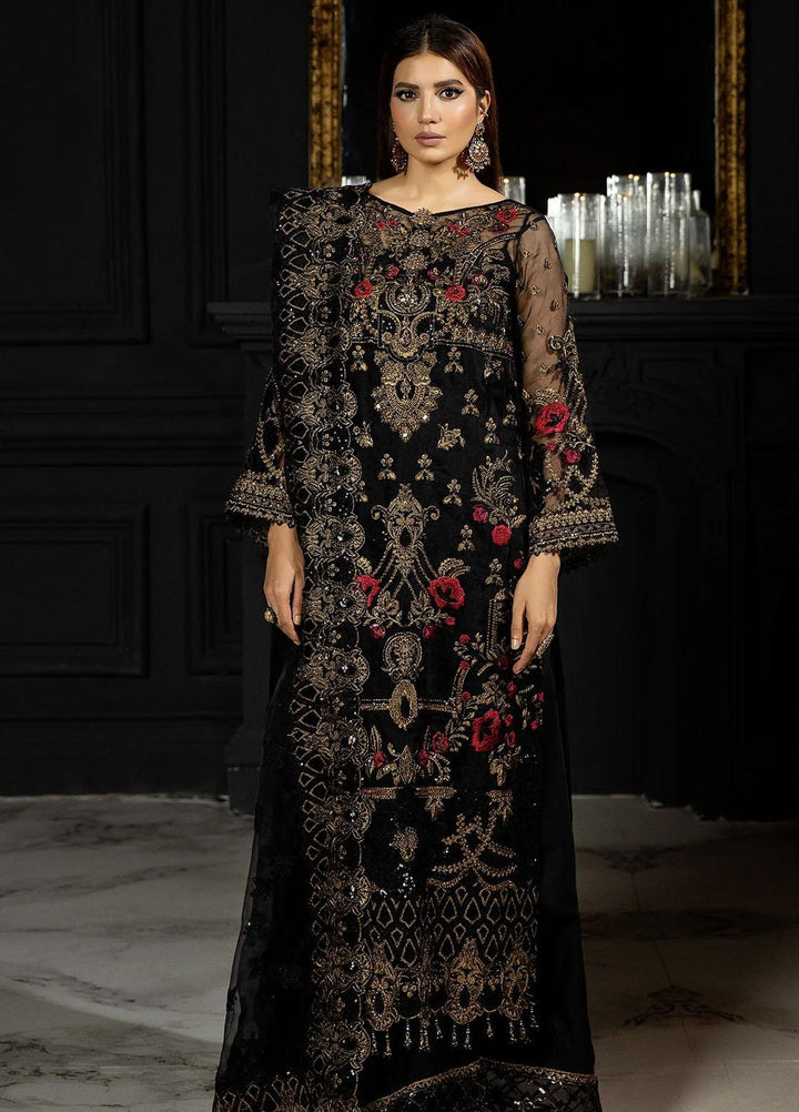 Andaaz-E-Khaas By Imrozia Premium Embroidered Organza Suits Unstitched 3 Piece IMP23AK IB-44 Qaila - Luxury Collection