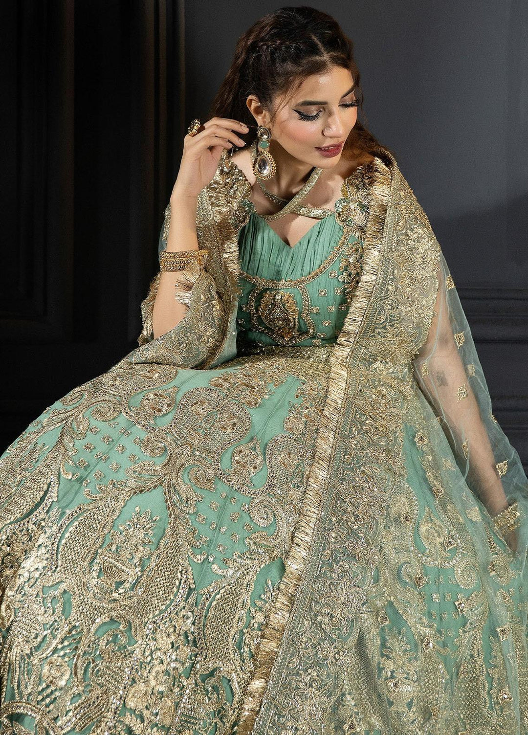 Andaaz-E-Khaas By Imrozia Premium Embroidered Net Suits Unstitched 4 Piece IMP23AK IB-45 Unaysa - Luxury Collection