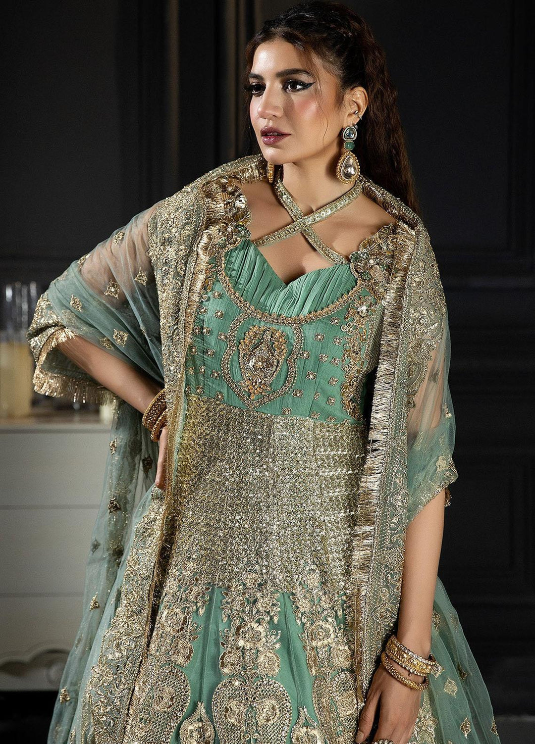 Andaaz-E-Khaas By Imrozia Premium Embroidered Net Suits Unstitched 4 Piece IMP23AK IB-45 Unaysa - Luxury Collection