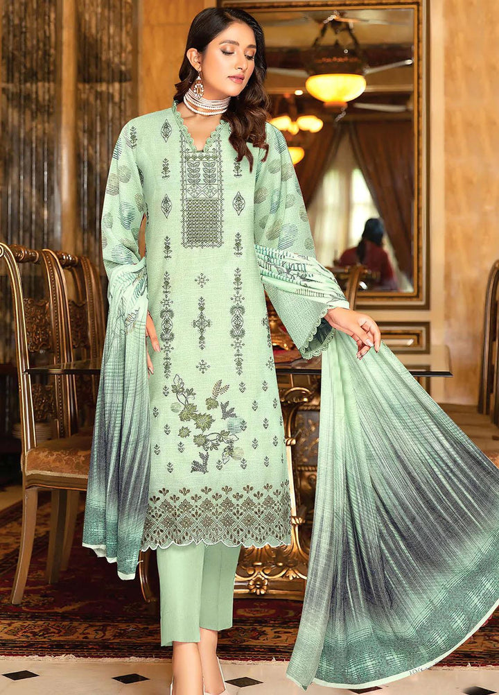 Andaz By Insiya Clothing Embroidered Dhanak Suits Unstitched 3 Piece INS23AZ D-03 - Winter Collection