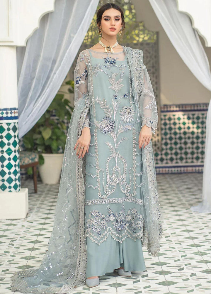 Andaz-e-Khas By Meeral Embroidered Organza Suits Unstitched 3 Piece MRL24AK Falak - Formal Collection