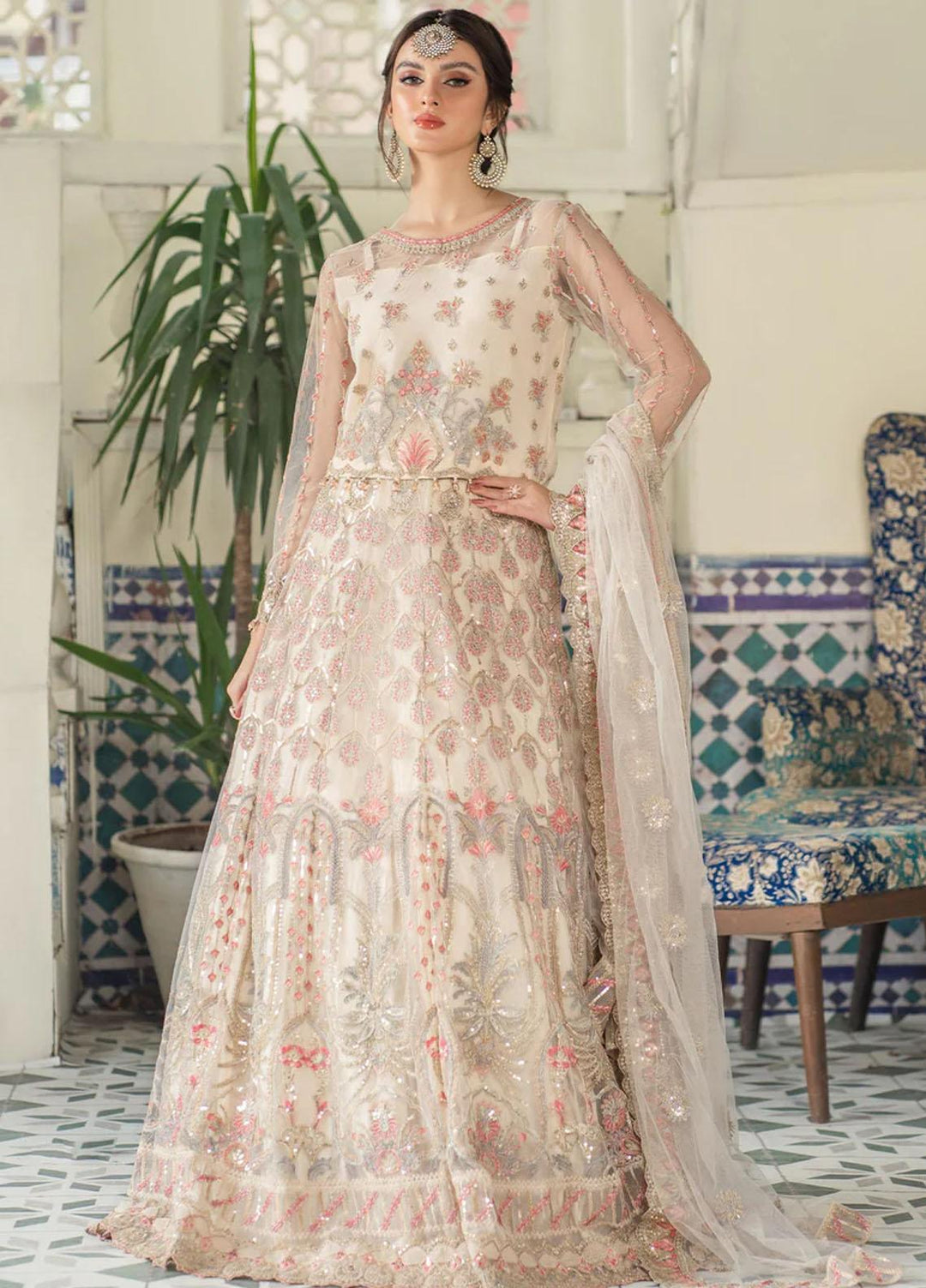 Andaz-e-Khas By Meeral Embroidered Net Suits Unstitched 3 Piece MRL24AK Jahanara - Formal Collection