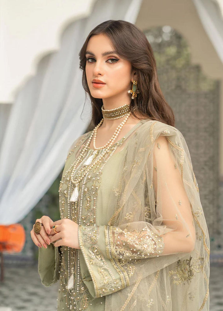 Andaz-e-Khas By Meeral Embroidered Net Suits Unstitched 3 Piece MRL24AK Maharoh - Formal Collection