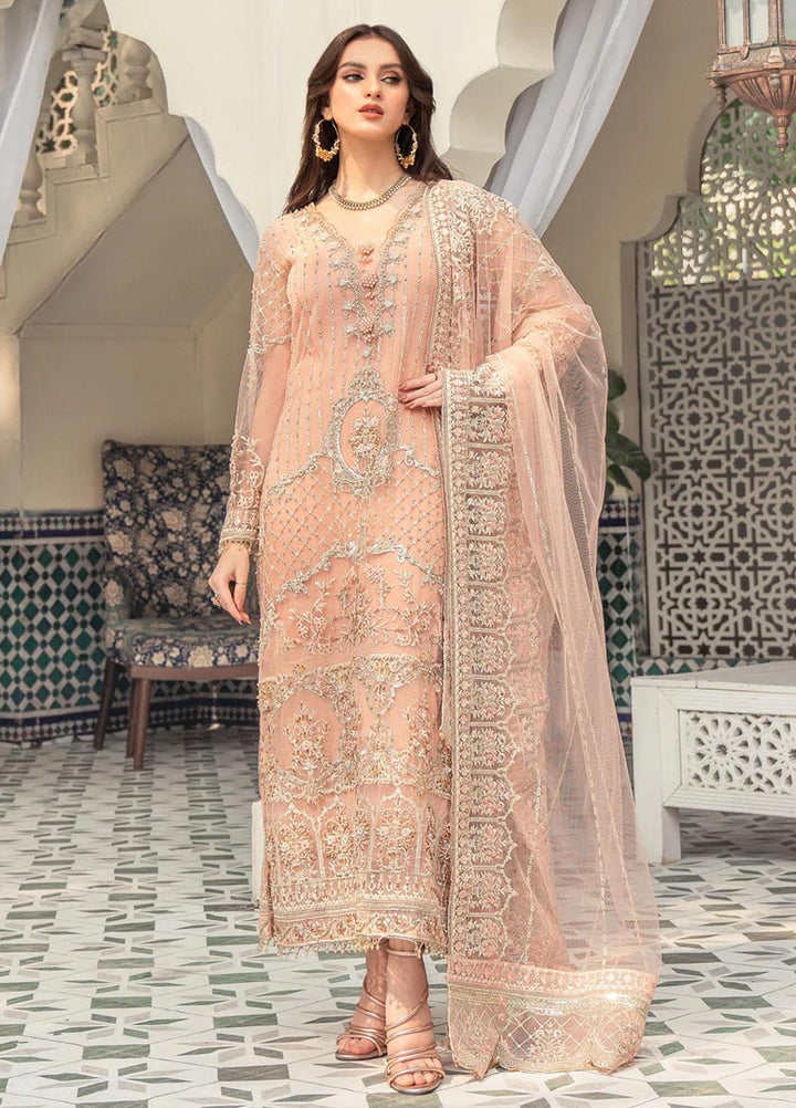 Andaz-e-Khas By Meeral Embroidered Net Suits Unstitched 3 Piece MRL24AK Nayab - Formal Collection