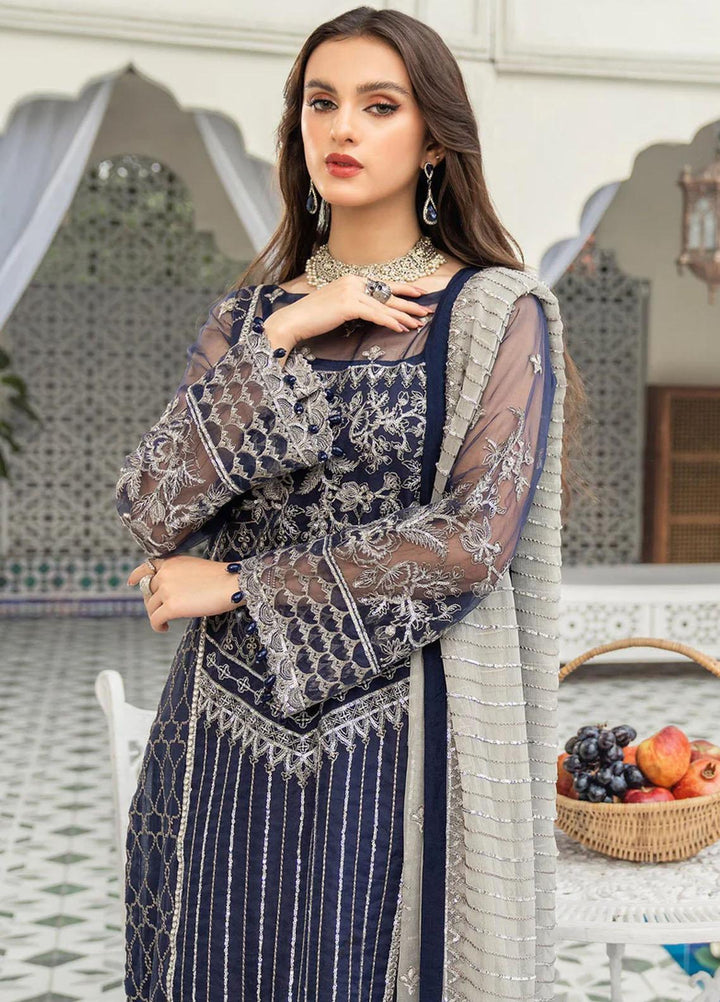 Andaz-e-Khas By Meeral Embroidered Organza Suits Unstitched 3 Piece MRL24AK Reet - Formal Collection