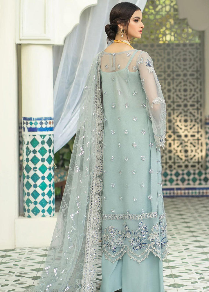 Andaz-e-Khas By Resham Ghar Embroidered Organza Suits Unstitched 3 Piece RG22AK FALAK - Luxury Collection