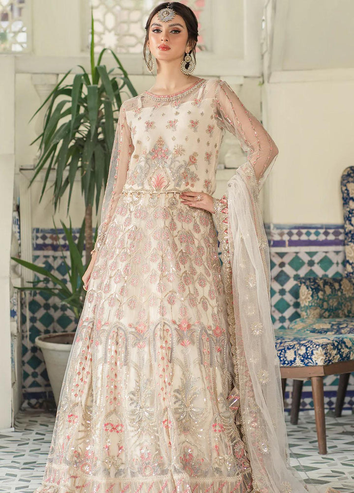 Andaz-e-Khas By Resham Ghar Embroidered Net Suits Unstitched 3 Piece RG22AK JAHAN ARA - Luxury Collection