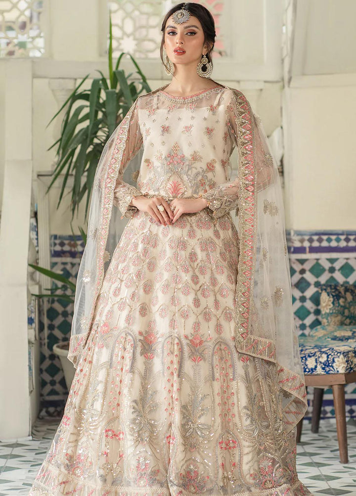 Andaz-e-Khas By Resham Ghar Embroidered Net Suits Unstitched 3 Piece RG22AK JAHAN ARA - Luxury Collection