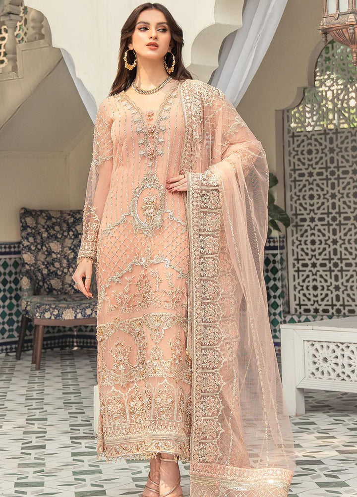 Andaz-e-Khas By Resham Ghar Embroidered Organza Suits Unstitched 3 Piece RG22AK NAYAB - Luxury Collection