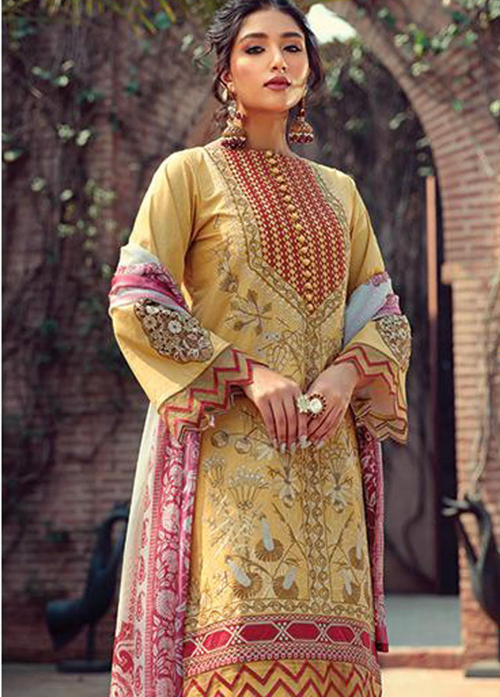 Angan By Noorangi Embroidered Lawn Suits Unstitched 3 Piece NG22A NRASS-04 - Premium Collection