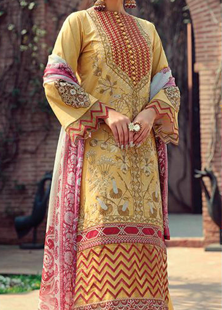Angan By Noorangi Embroidered Lawn Suits Unstitched 3 Piece NG22A NRASS-04 - Premium Collection