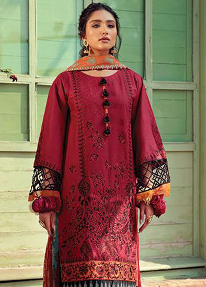 Angan By Noorangi Embroidered Lawn Suits Unstitched 3 Piece NG22A NRASS-06 - Premium Collection