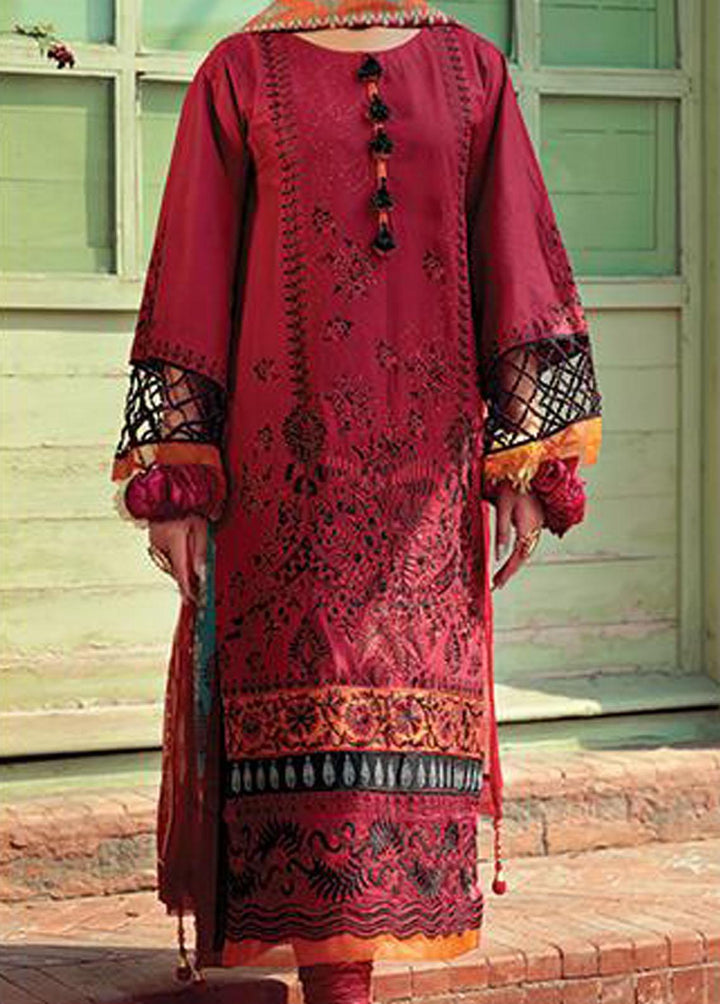 Angan By Noorangi Embroidered Lawn Suits Unstitched 3 Piece NG22A NRASS-06 - Premium Collection