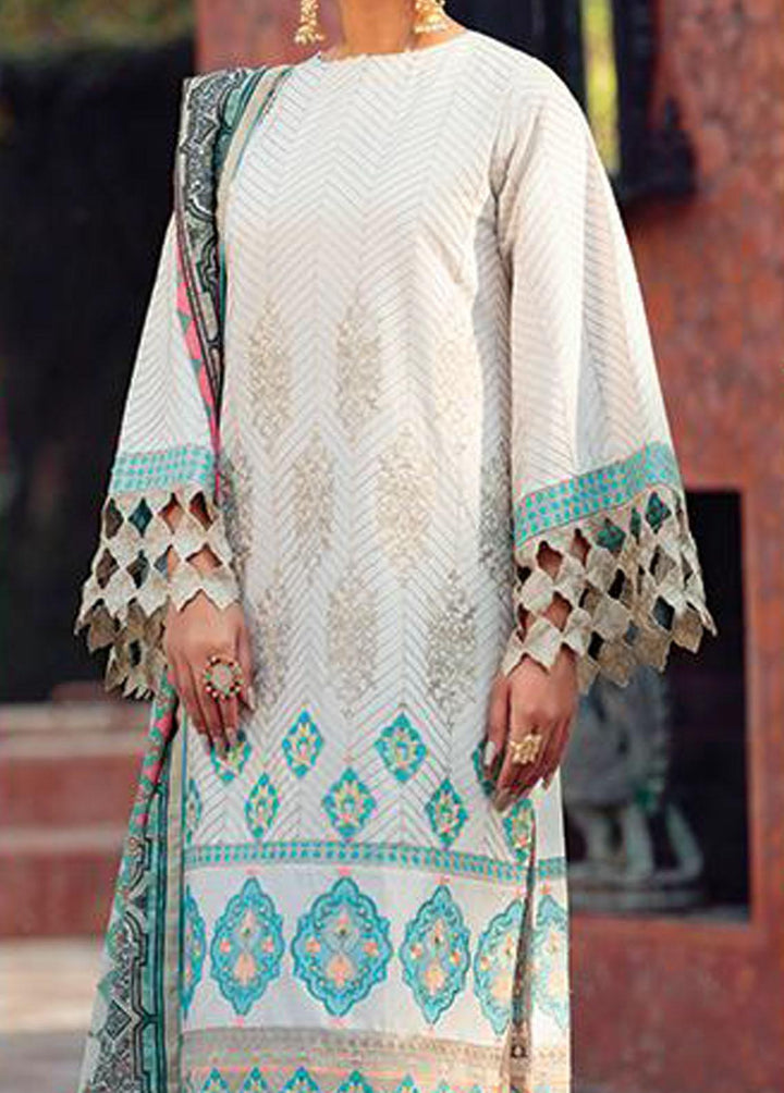 Angan By Noorangi Embroidered Lawn Suits Unstitched 3 Piece NG22A NRASS-07 - Premium Collection