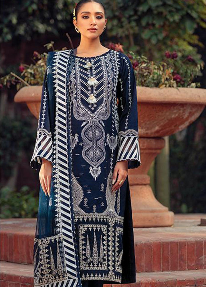 Angan By Noorangi Embroidered Lawn Suits Unstitched 3 Piece NG22A NRASS-08 - Premium Collection