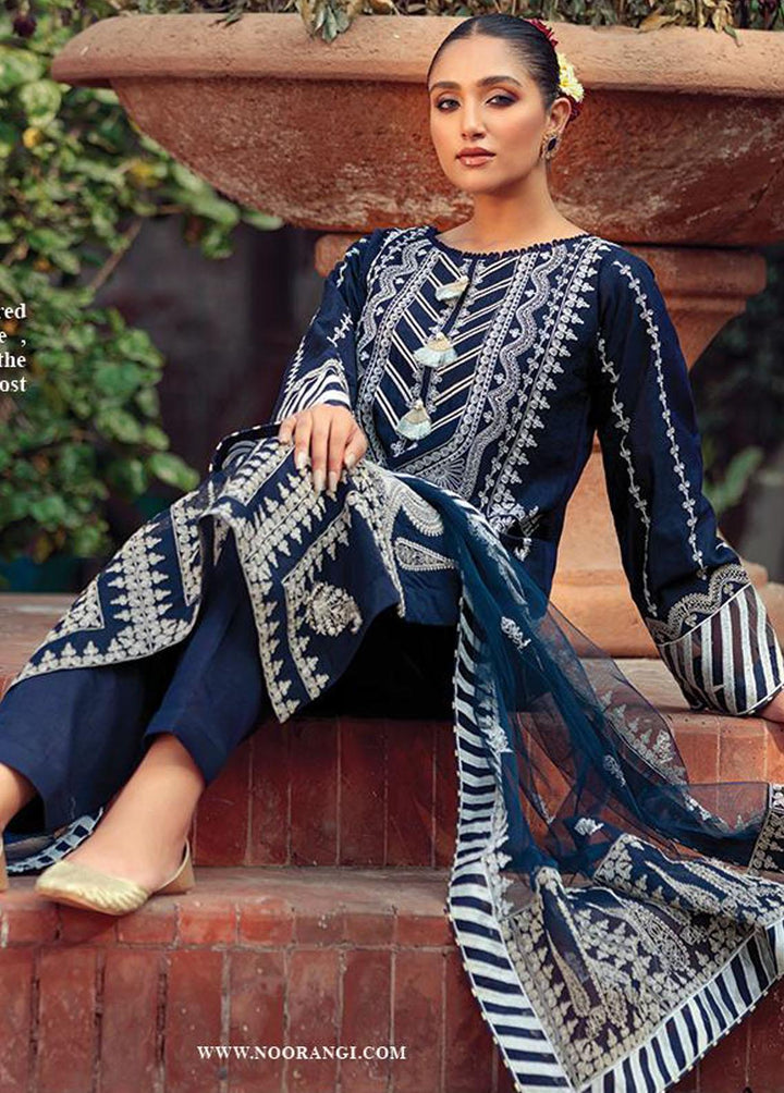 Angan By Noorangi Embroidered Lawn Suits Unstitched 3 Piece NG22A NRASS-08 - Premium Collection